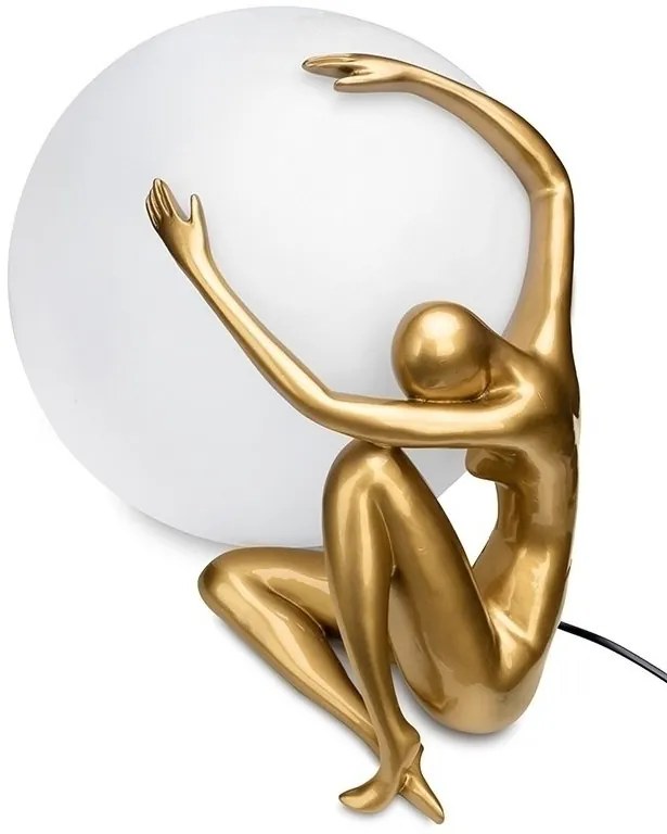 Lampa de podea decorativa cu design original Woman 50 auriu