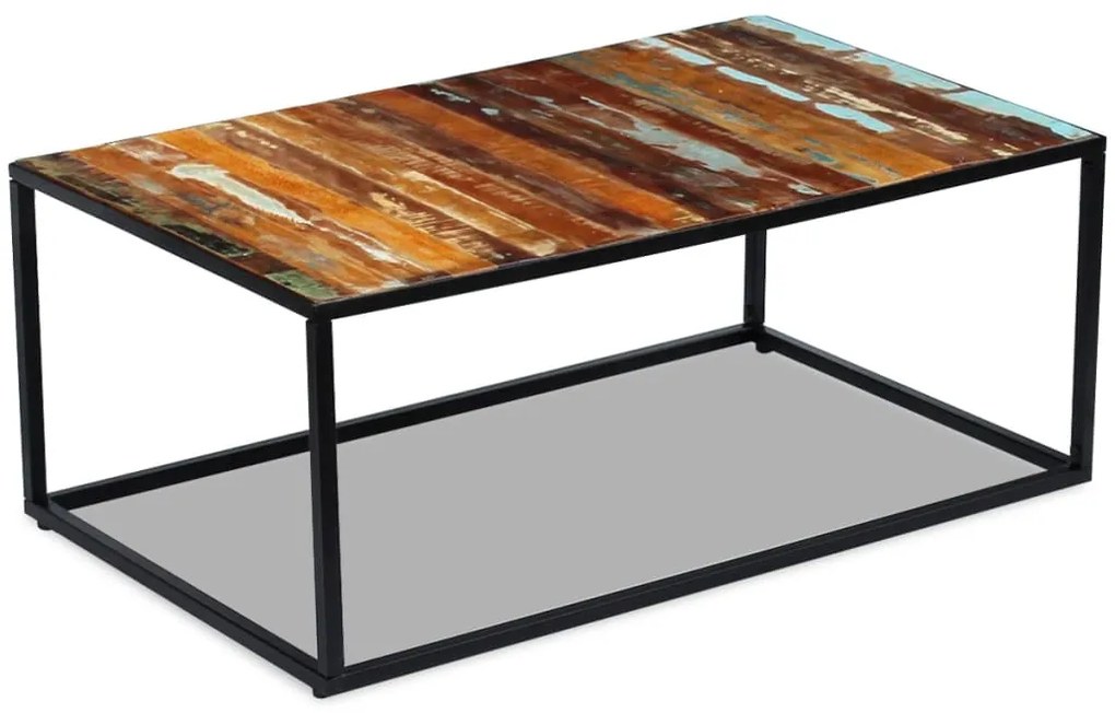 vidaXL Măsuță de cafea, 100 x 60 x 40 cm, lemn masiv reciclat
