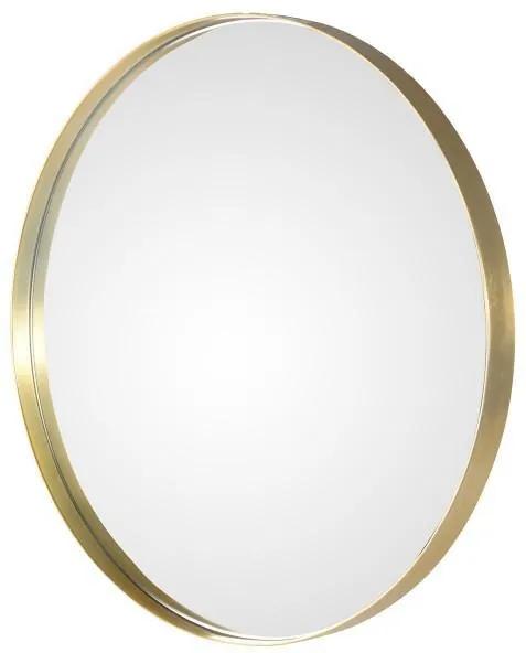 Oglinda ALICE cu Rama Aurie - Sticla Auriu Diametru (92 cm) x Latime (4 cm)