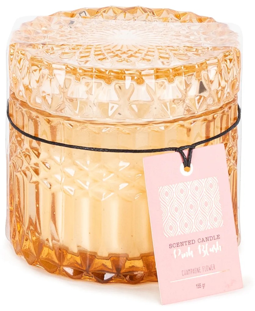 Lumânare parfumată în borcan Berry Liquorcu capac, 9 x 8,5 cm, 155 g