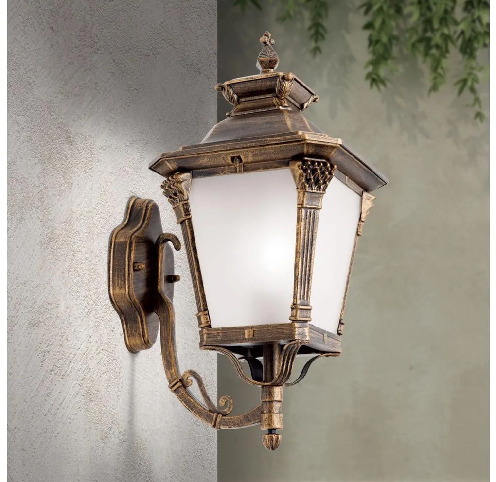 Orion - Aplica de perete pentru exterior AIKO 1xE27/60W/230V IP23 bronz/patină