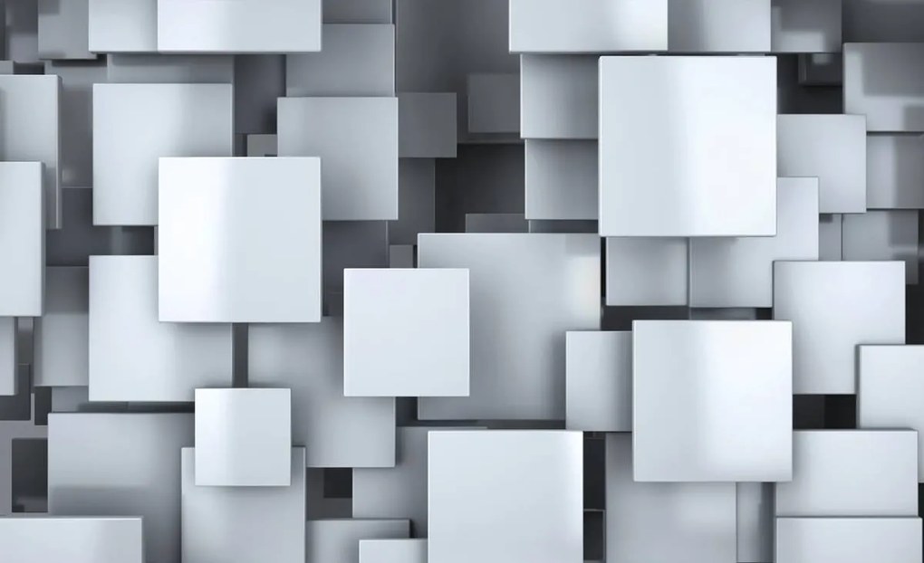 Fototapet - Pătrate 3D (152,5x104 cm)