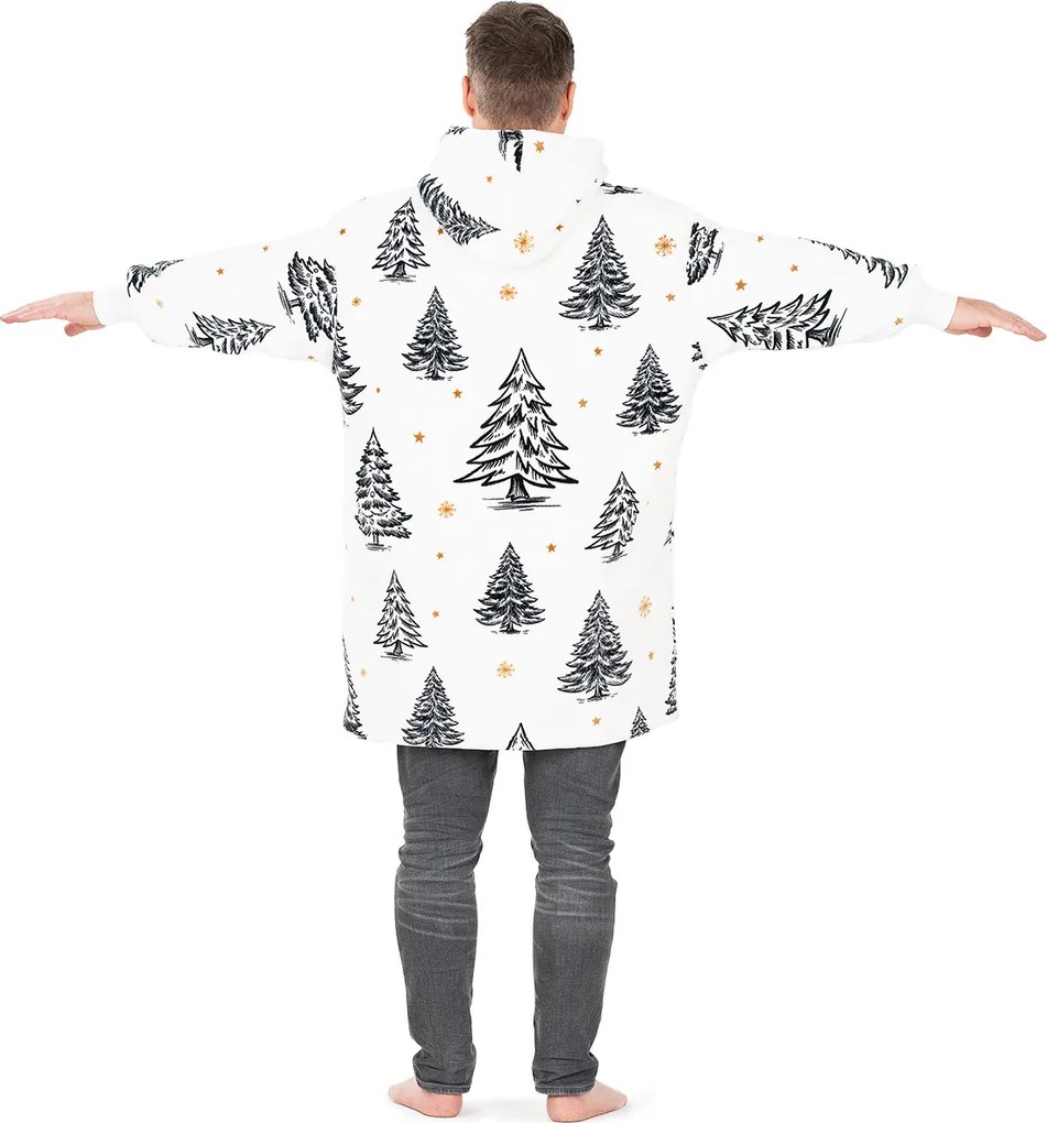 Hanorac din micropluș 4Home Frosted Trees, uni L - pentru bărbați