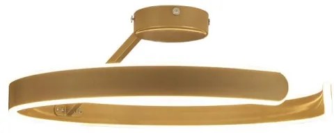 Lustră LED dimabilă aplicată LED/72W/230V 3000-6500K auriu + telecomandă