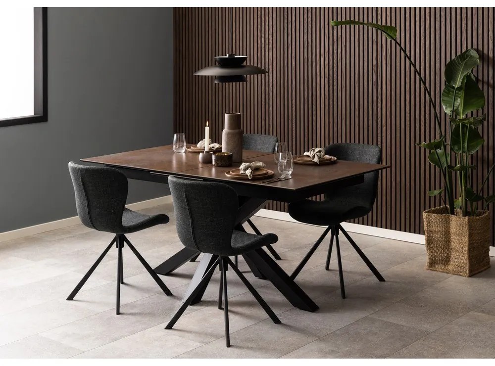 Scaune de dining gri-închis 2 buc. Batilda – Actona