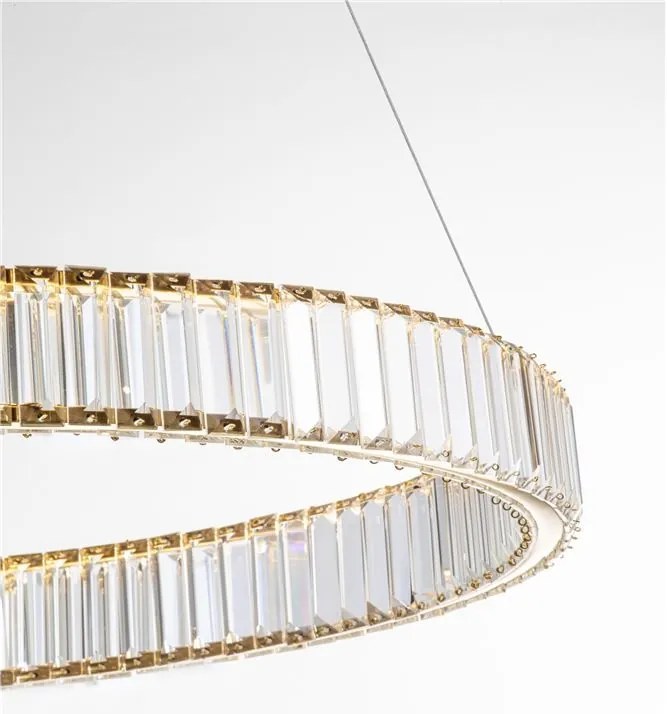 Lustra LED suspendata cristal design elegant AURELIA 47W