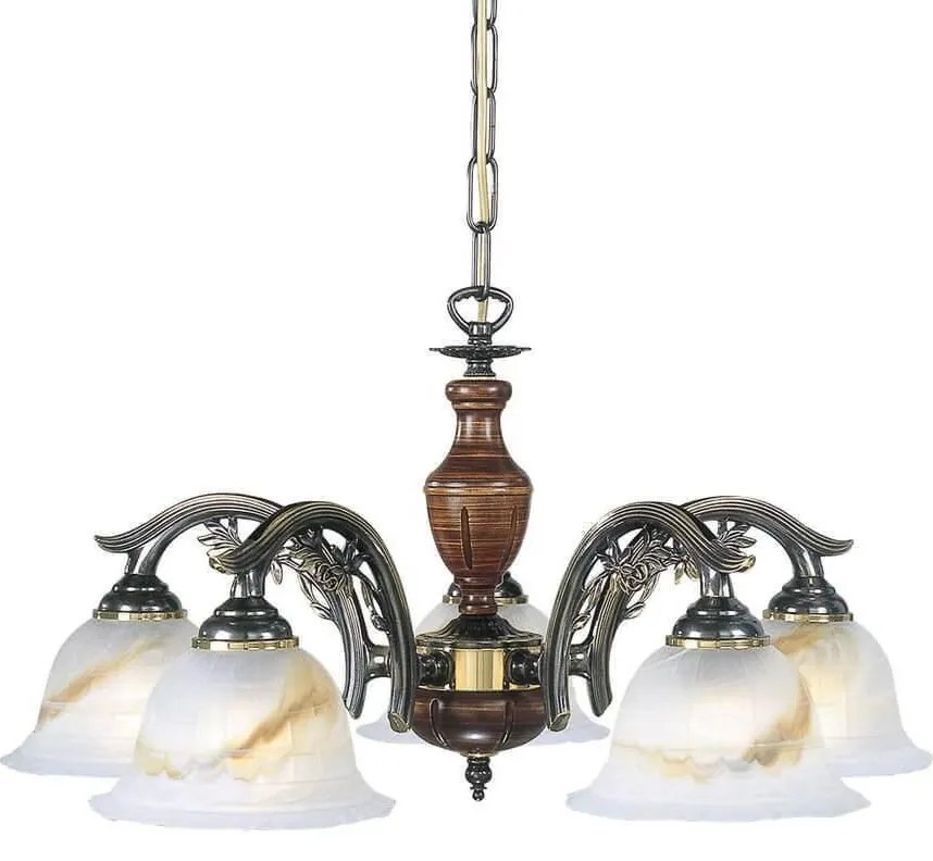 Candelabru clasic cu 5 brate design italian 2701