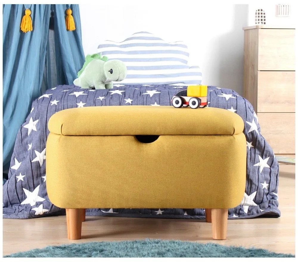 Bancă de copii galbenă Moouv – Hanah Home