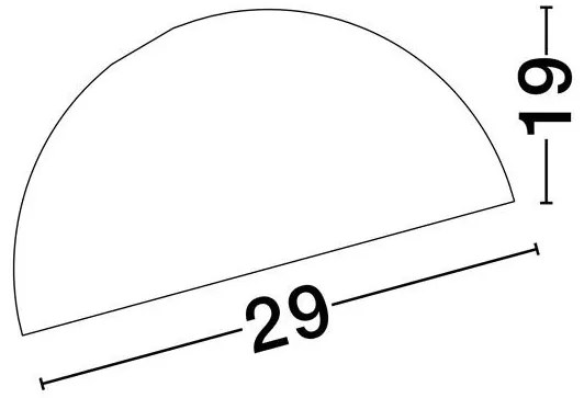 Lustra aplicata design decorativ GEA alb D-29cm