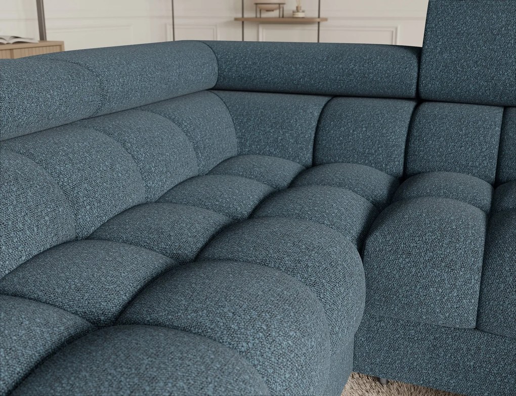 Colțar lemn masiv Formă U Extensibil Factory 346x205cm Personalizabil - Jaffray 40, Dreapta