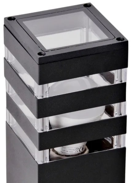 Lampă exterior TEKSAS cu senzor 1xE27/12W/230V IP44, 74 cm, antracit