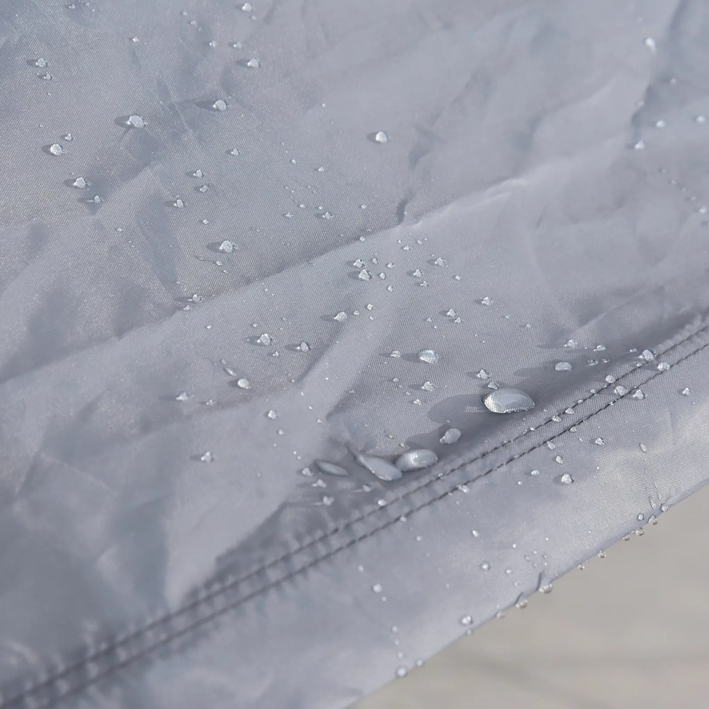 PawHut Cotet Găini Plastic Rezistent Gard Protecție UV Acoperiș 280x380x195cm Argintiu | Aosom Romania