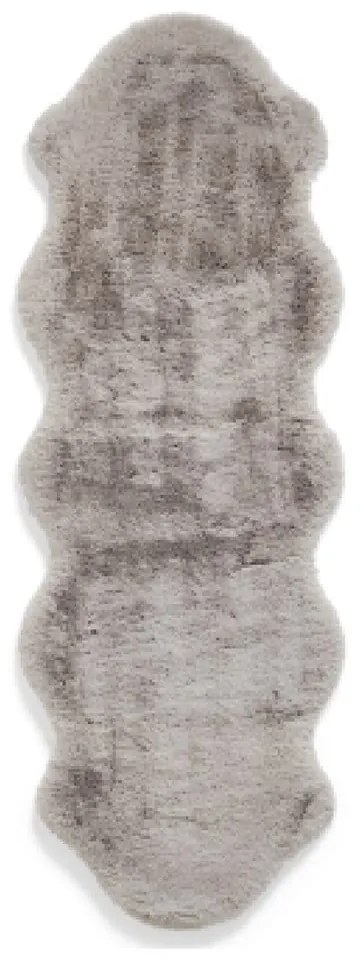Covor tip traversă gri deschis sintetic 60x180 cm Super Teddy – Think Rugs