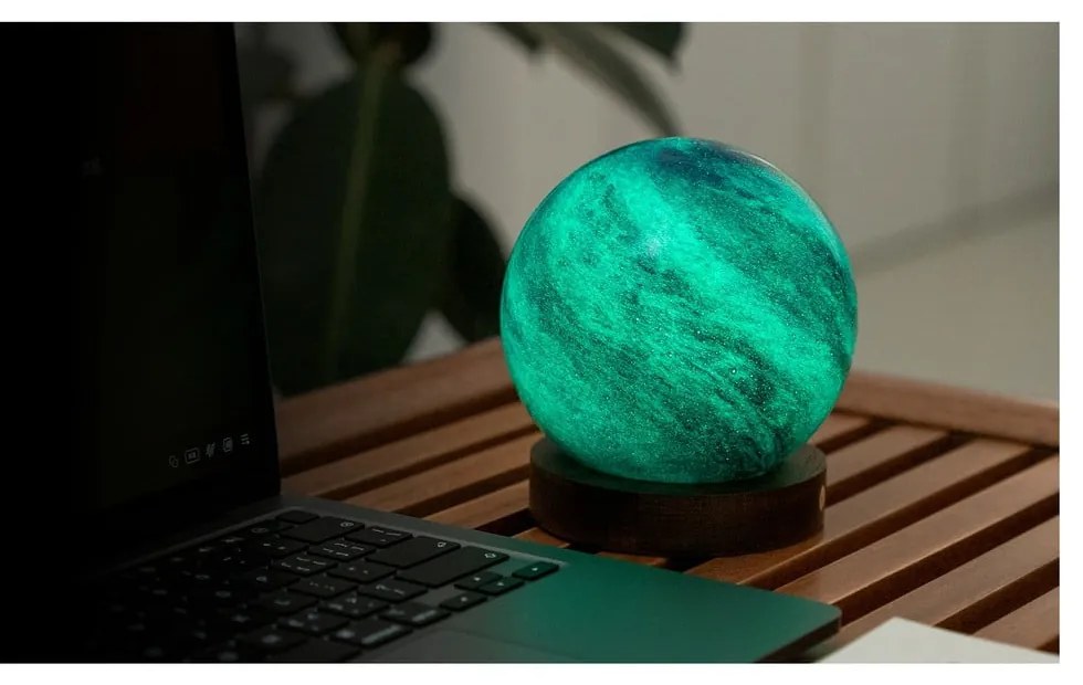 Decorațiune luminoasă în culoare naturală închisă cu USB ø 12 cm Galaxy Breeze – Gingko
