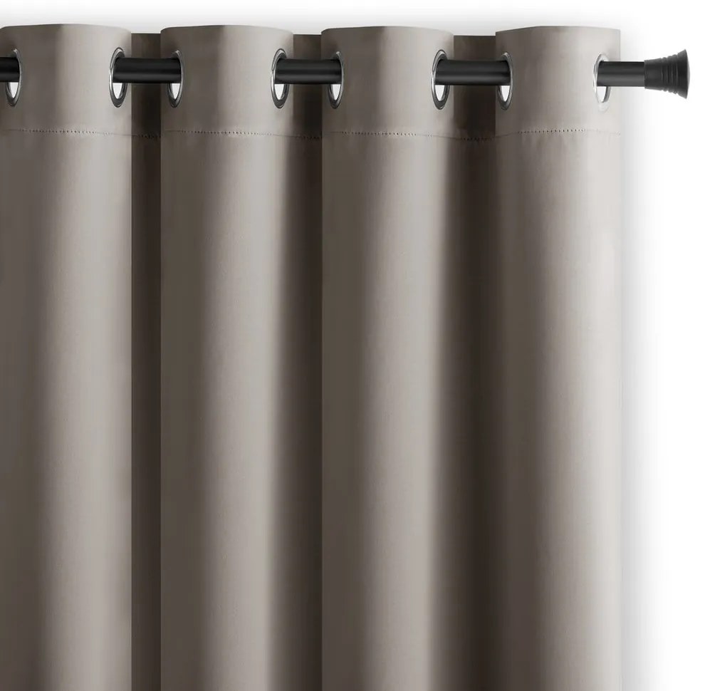 Draperie grej termoizolantă/dimout (semi-opacă) 140x270 cm Kierra – Restilo