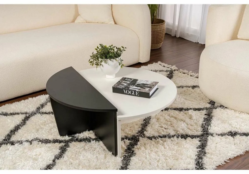 Măsuță de cafea Orion White and Black