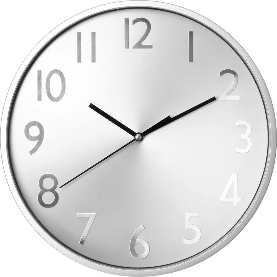 Ceas de perete Atmosphera Créateur d'intérieur, 30 cm, Argintiu