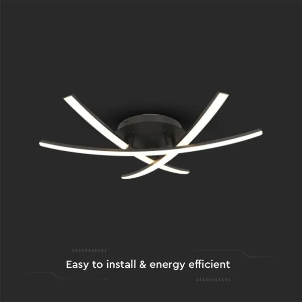 Plafonieră LED/20W/230V 3000K negru