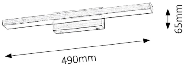 Aplica de perete LED baie, oglinda IP44 John II 5721 RX