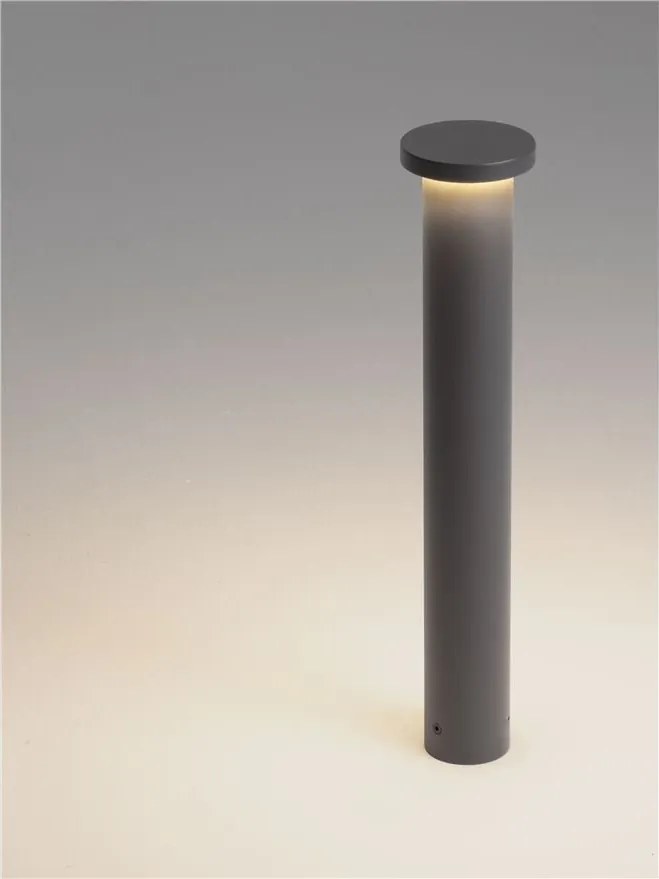 Stalp de exterior LED 3000K, IP65 BAST H-45cm gri inchis