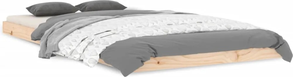 vidaXL Cadru de pat, 100x200 cm, lemn masiv de pin