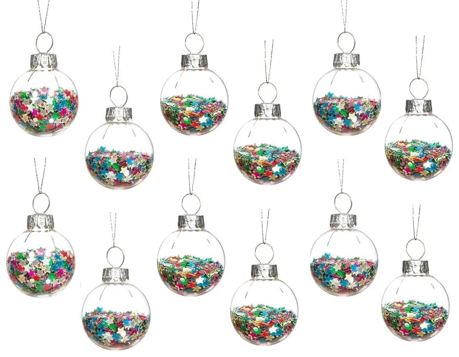 Globuri de Crăciun 12 buc. din sticlă ø 3 cm Disco Stars Mini – Sass &amp; Belle