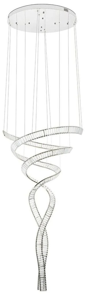 Lustra LED casa scarii design deosebit CHARMES 2B crom