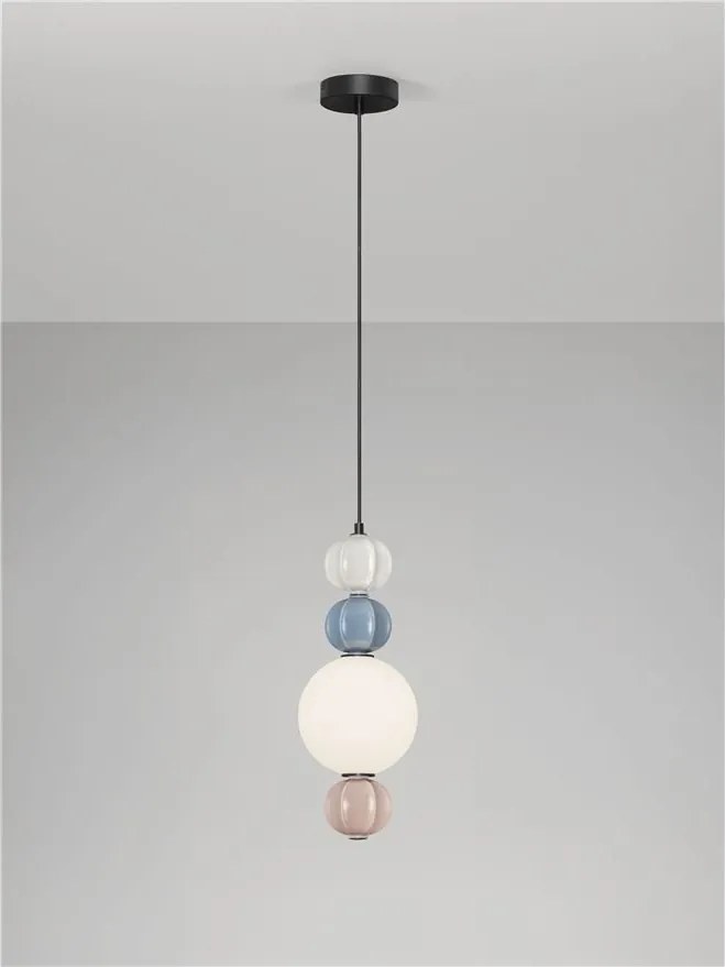 Pendul, Lustra LED cu ceramica multicolora DAZZ