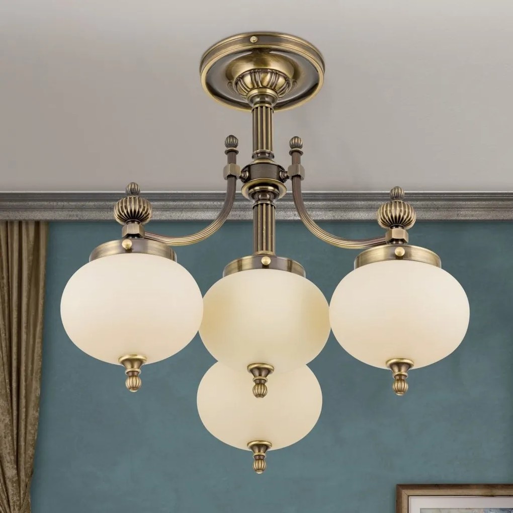 Lustra aplicata eleganta stil clasic Nostalgie 4L patina/ champagne