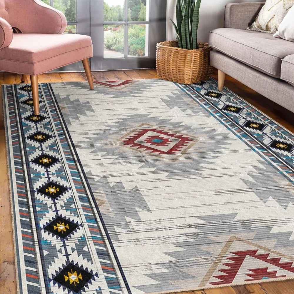 Covor tip traversă lavabil 80x200 cm Ethnic Geo – Mila Home