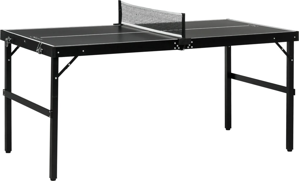 SPORTNOW Masă Pliabilă de Ping Pong cu Fileu și Mâner | Aosom Romania
