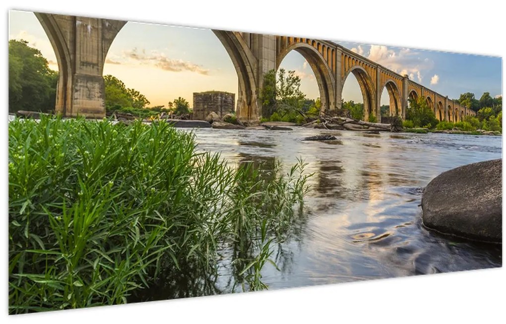 Tablou - Podul de cale ferată Richmond (120x50 cm)