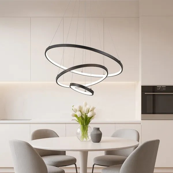 Rabalux 72346 - Lustră LED BELIZA, reglabilă, suspendată pe cablu, 90W/230V, 3000-6500K + telecomandă