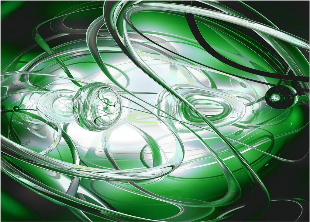 Tabloul abstract verde (70x50 cm)