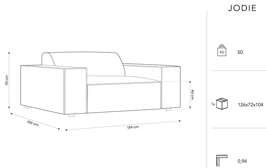 Fotoliu bej cu tapițerie bouclé Jodie – Micadoni Home