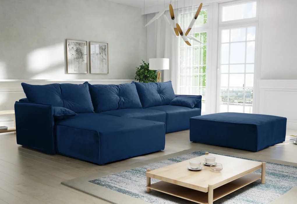 Supermobel Canapea extensibilă de colț LEON, 318x85x179, royal 31, dreapta