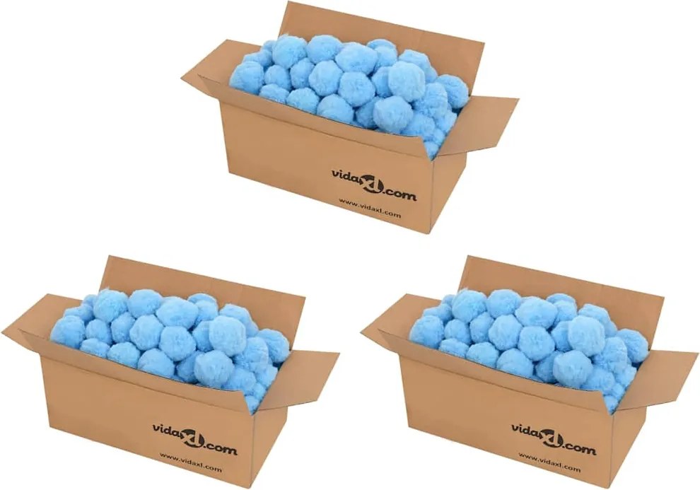 vidaXL Bilă filtrare piscină anti-bacterian albastru 2100g polietilenă