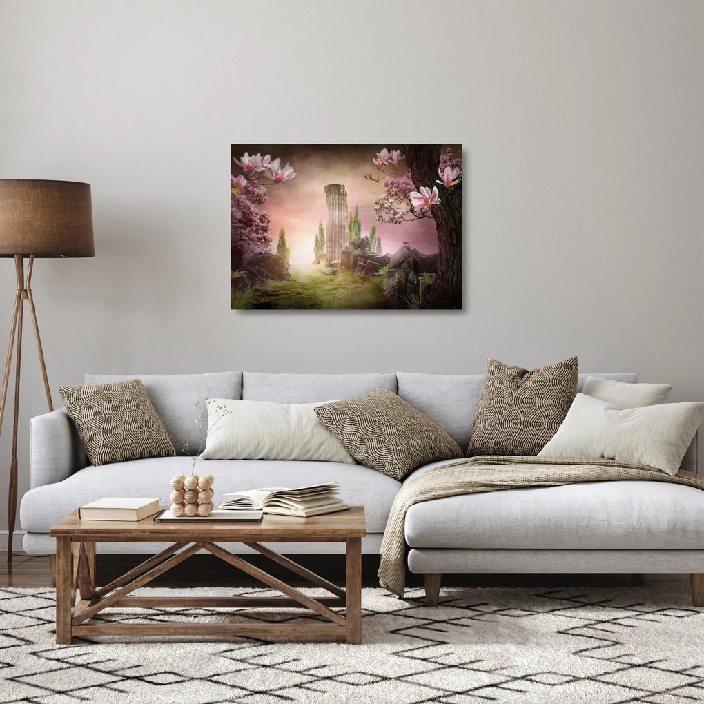Tablou pe sticlă - Țărămul viselor (70x50 cm)