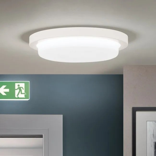 Plafoniera LED moderna LEROX 20cm alba