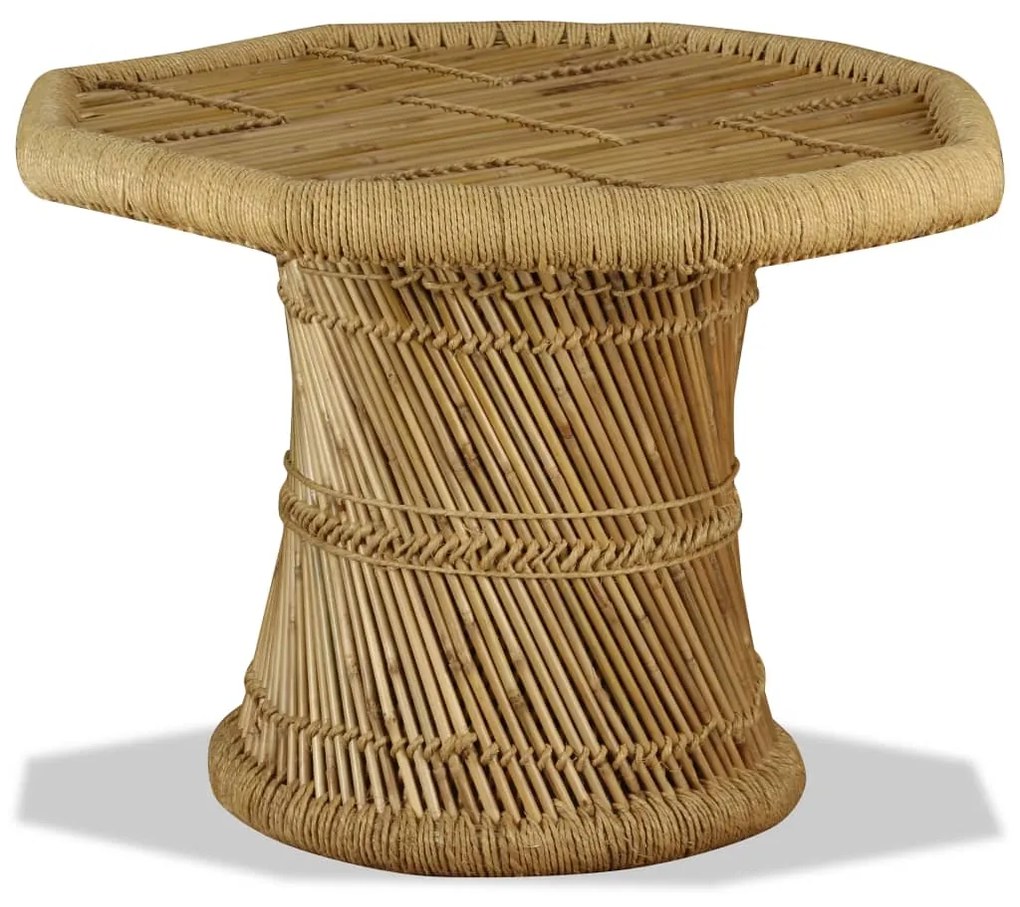244219 vidaXL Măsuță de cafea Bambus Octogonal 60x60x45 cm