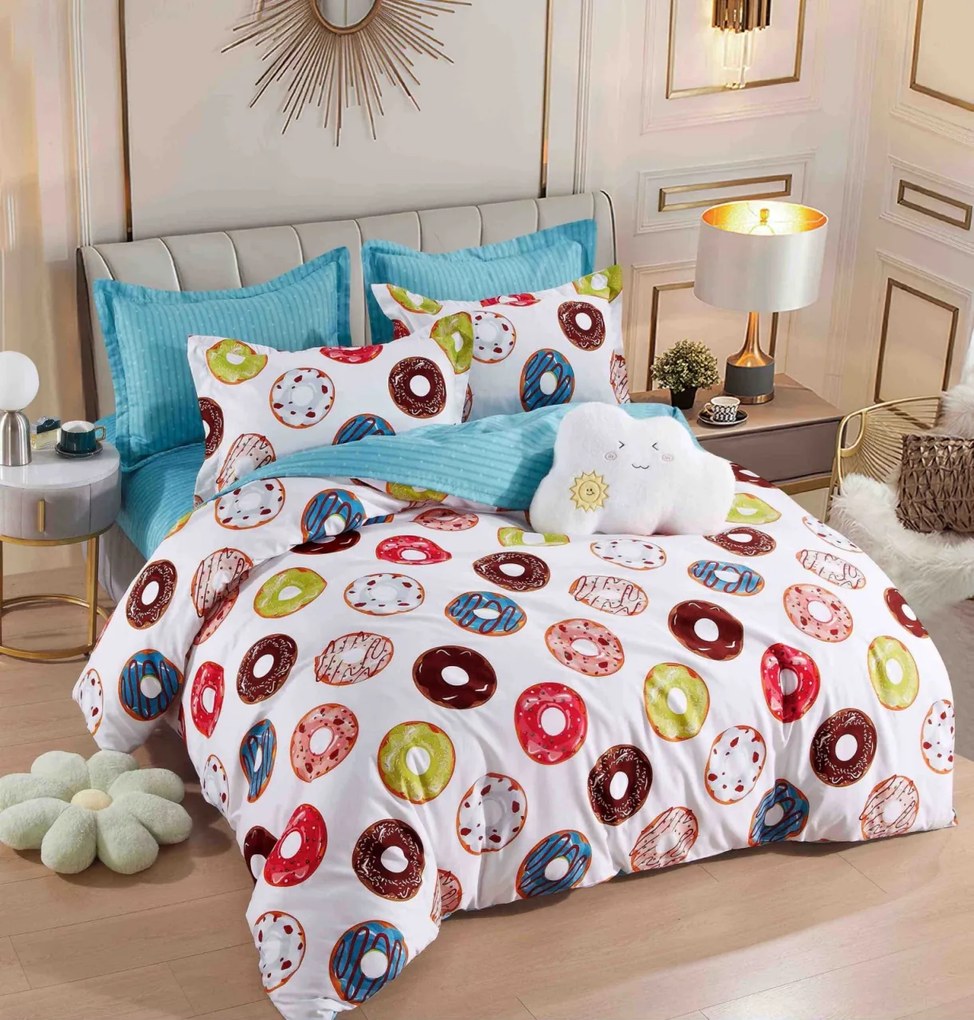 Lenjerie pat dublu, 6 Piese, Finet Premium