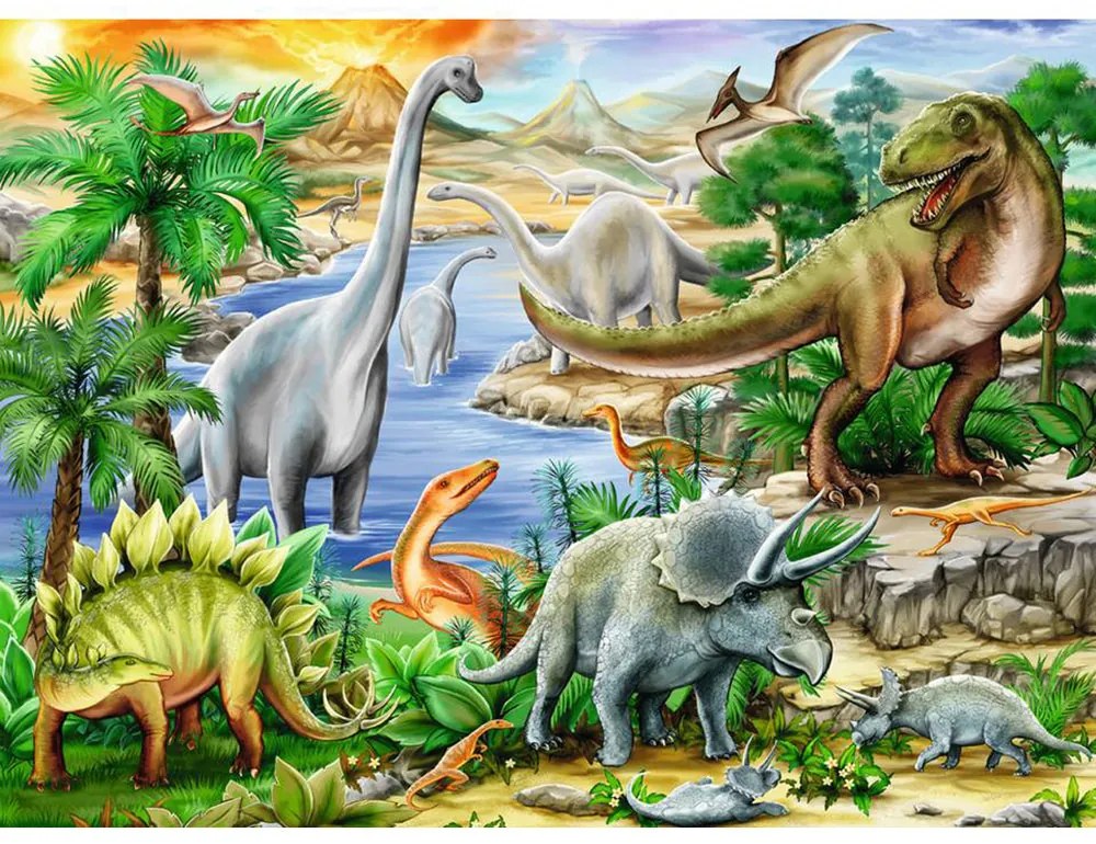 PUZZLE VIATA PREISTORICA, 60 PIESE - RAVENSBURGER (RVSPC09621)