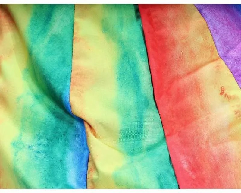 Fotoliu Nirvana Hobbit Pufrelax, Material Impermeabil - Rainbow Watercolour