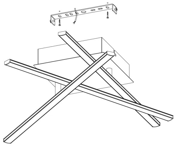 Eglo 95567 - LED Plafoniera LASANA 1 LED/13,2W/230V