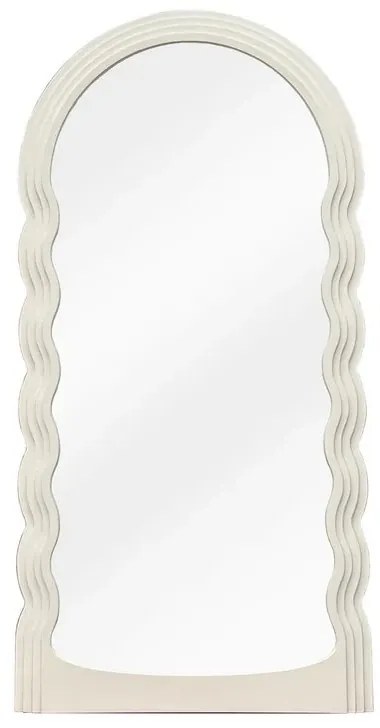 Oglinda de perete design modern Wave 160cm, alb A-45941 VC