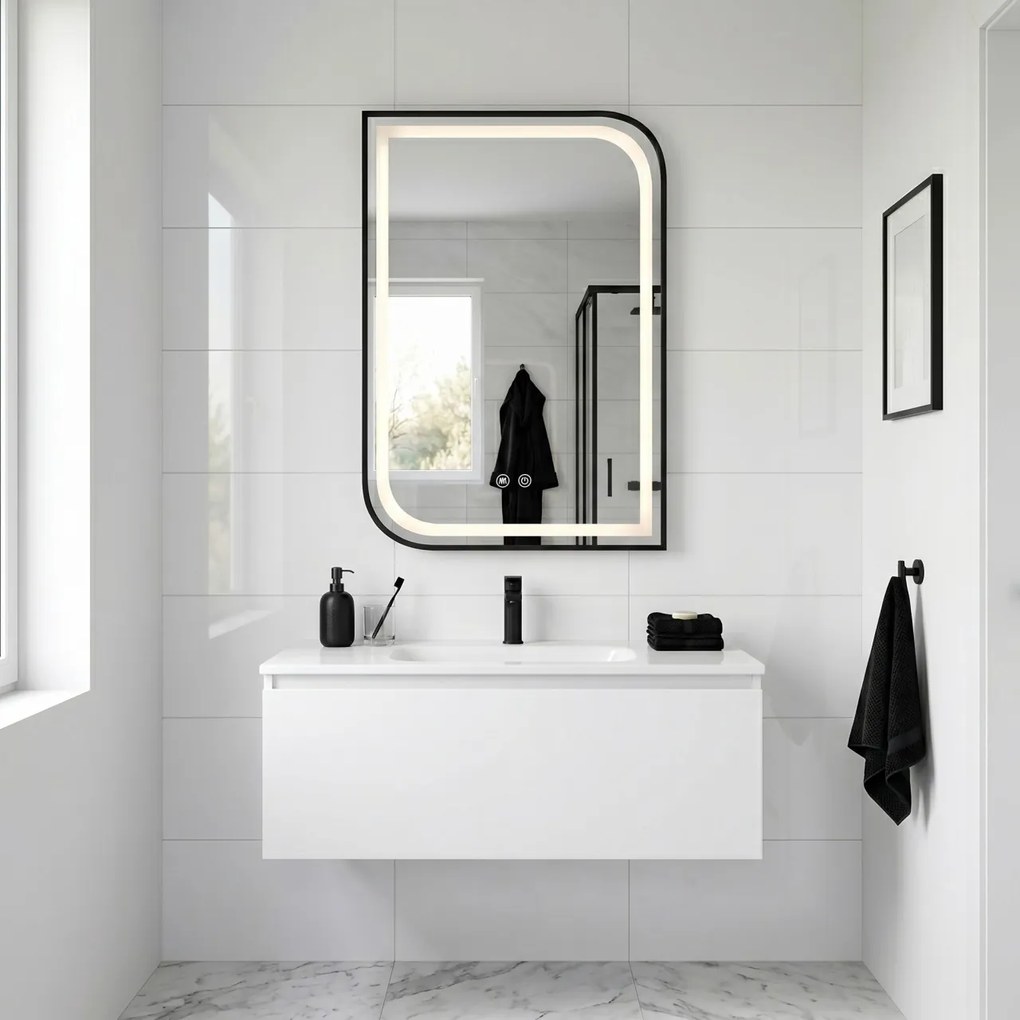 Oglindă LED ZONE 70X50 BLACK