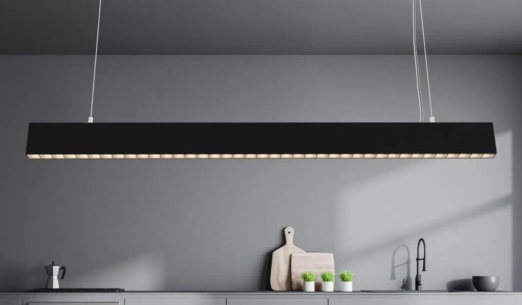 Lustra LED design tehnic Points negru