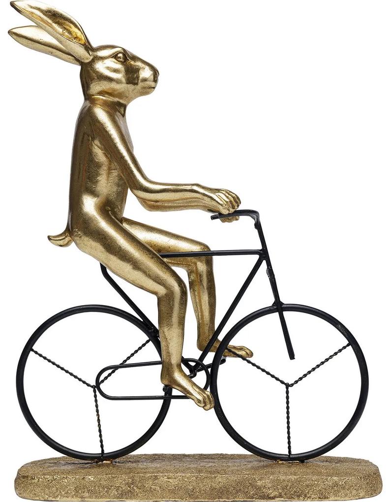 Obiect decorativ Cyclist Rabbit 29 cm