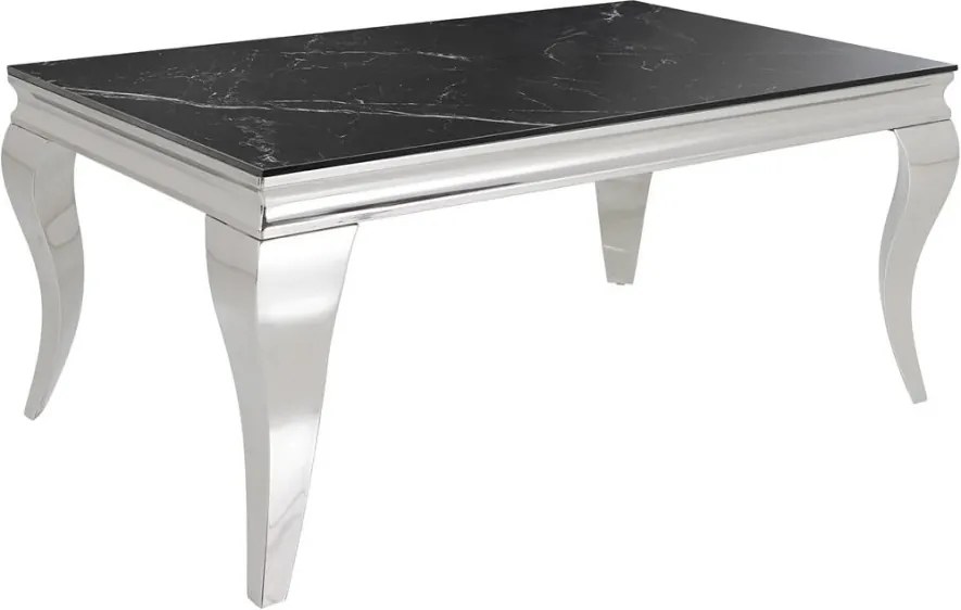 Masuta MODERN BAROCK 100cm crom/ negru A-44368 VC