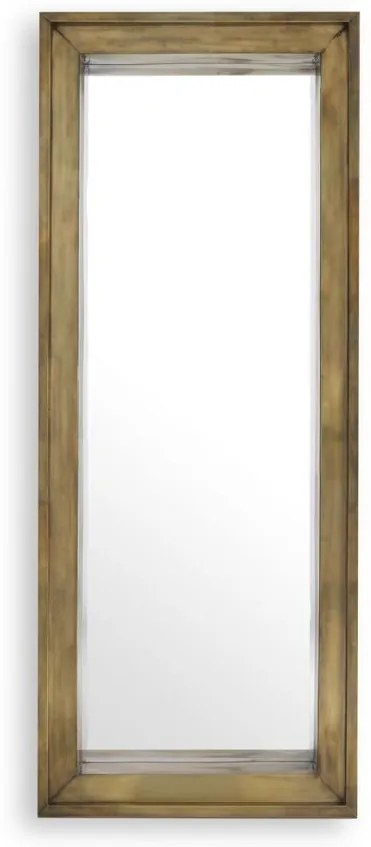 Oglinda decorativa design LUX din otel finisaj alama vintage Magenta 200x80cm 113613 HZ